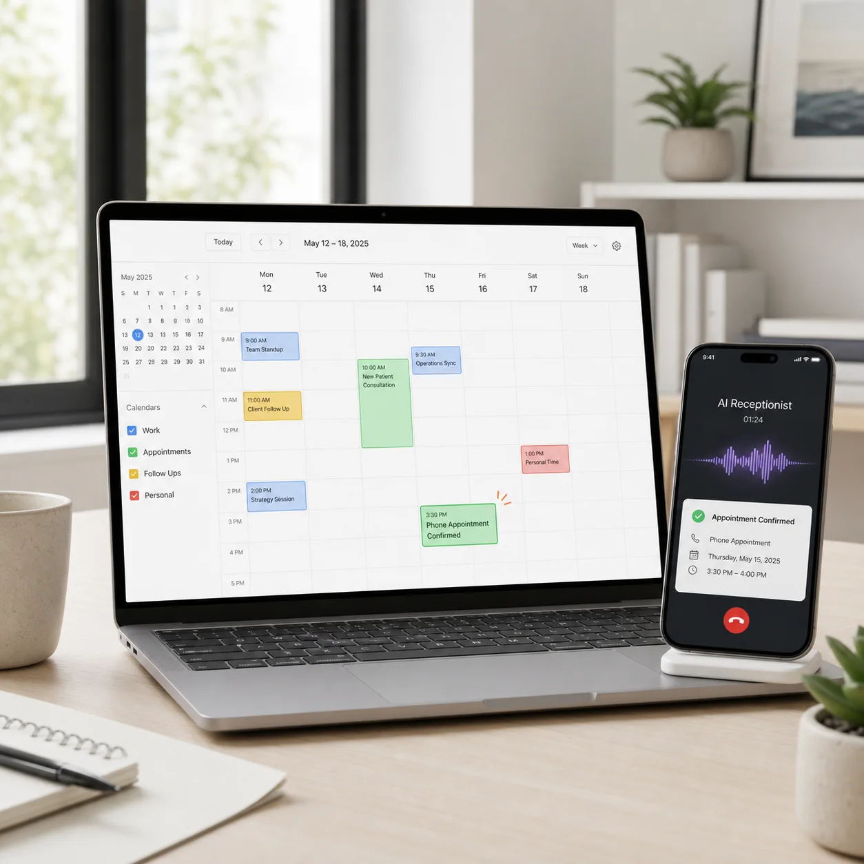 Google Calendar appointment integration