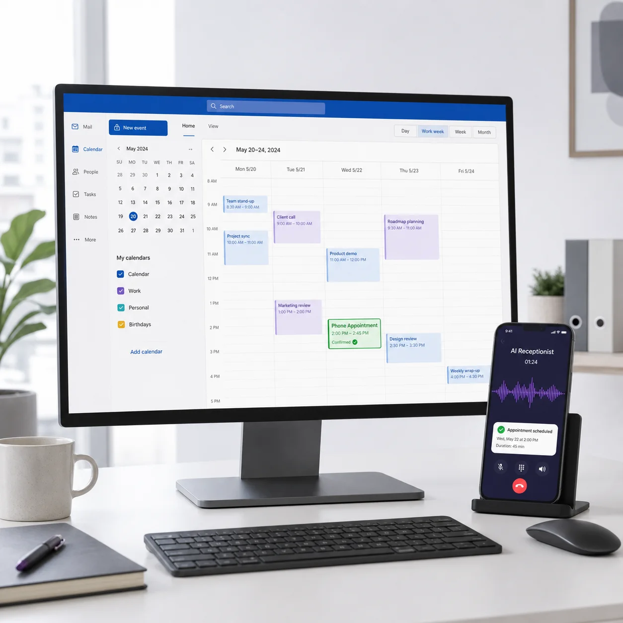 Outlook Calendar appointment integration